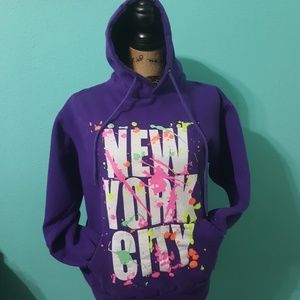 New York City graffiti styled  hoodie